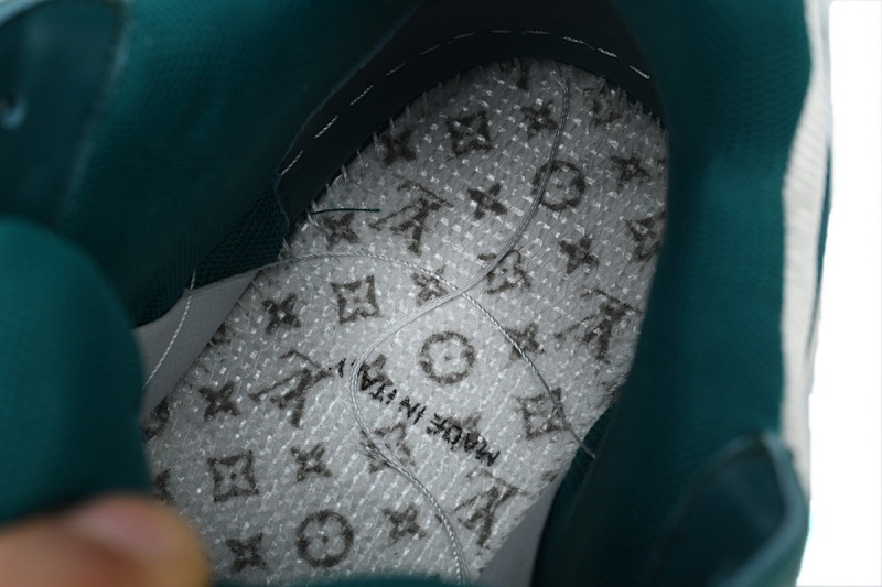 【EA0ET】胖丁新白绿 路易威登小胖丁休闲板鞋  Louis Vuitton White Green