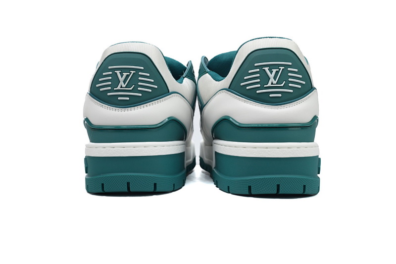 【EA0ET】胖丁新白绿 路易威登小胖丁休闲板鞋  Louis Vuitton White Green