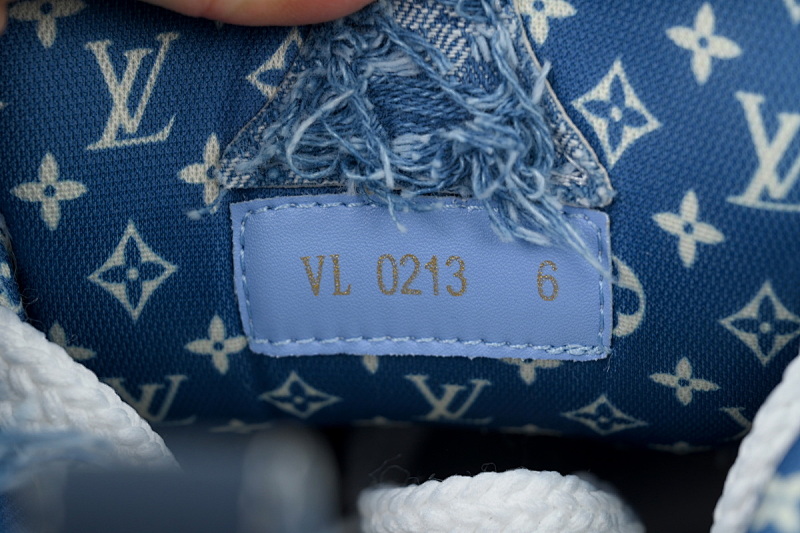【EA0ET】SK8梅花钻蓝色 LV休闲板鞋 LOUIS VUITTON Plum Blossom Diamond Blue