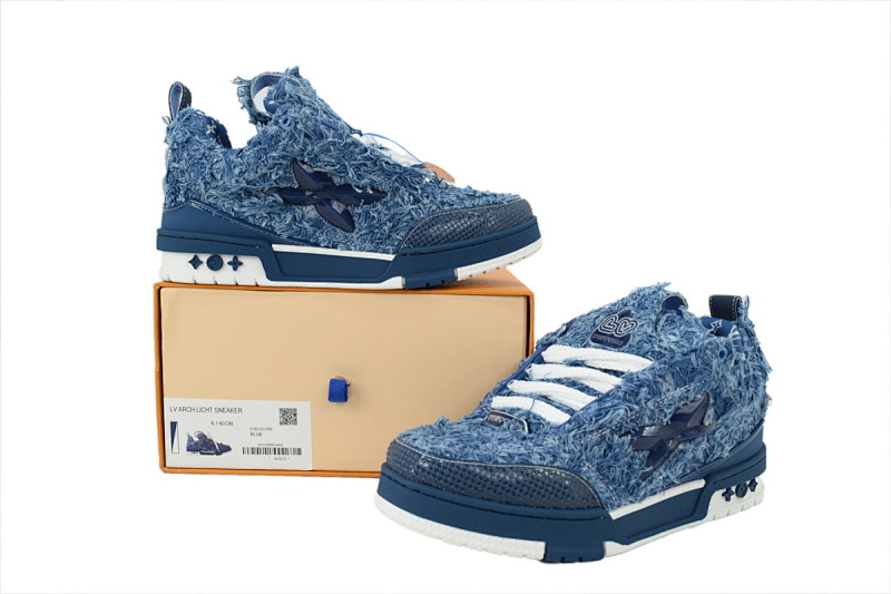 【EA0ET】SK8梅花钻蓝色 LV休闲板鞋 LOUIS VUITTON Plum Blossom Diamond Blue