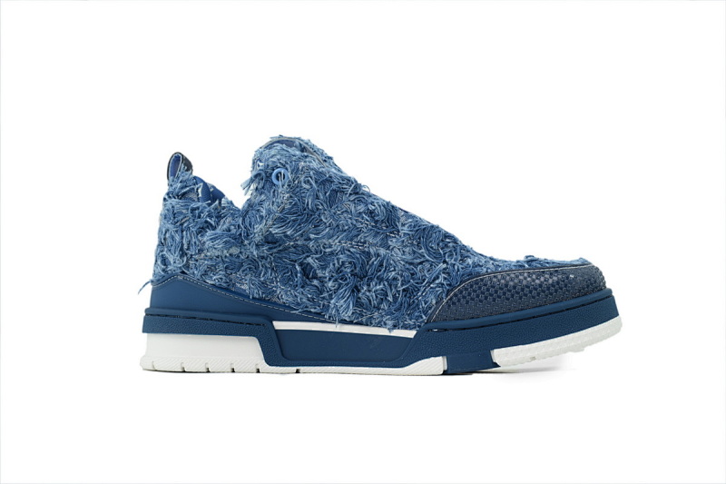 【EA0ET】SK8梅花钻蓝色 LV休闲板鞋 LOUIS VUITTON Plum Blossom Diamond Blue