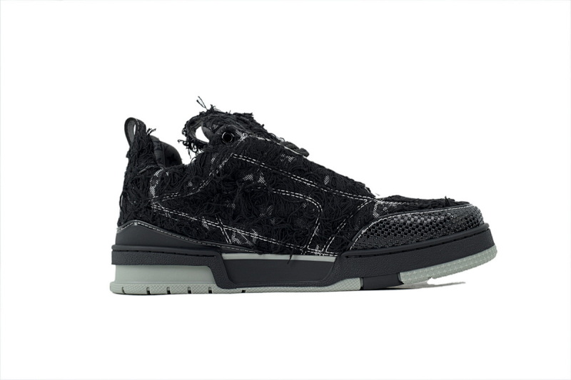 【EA0ET】SK8梅花钻黑色  路易威登 LV休闲板鞋 LOUIS VUITTON Plum Blossom Drill in Black