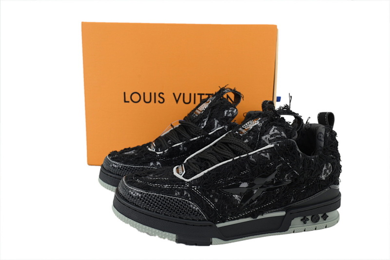 【EA0ET】SK8梅花钻黑色  路易威登 LV休闲板鞋 LOUIS VUITTON Plum Blossom Drill in Black