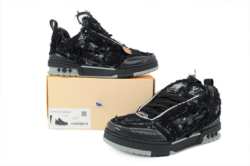 【EA0ET】SK8梅花钻黑色  路易威登 LV休闲板鞋 LOUIS VUITTON Plum Blossom Drill in Black