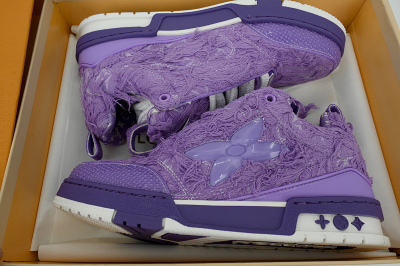 【EA0ET】SK8梅花钻紫色 路易威登 LV休闲板鞋 LOUIS VUITTON Plum Blossom Drilling Purple