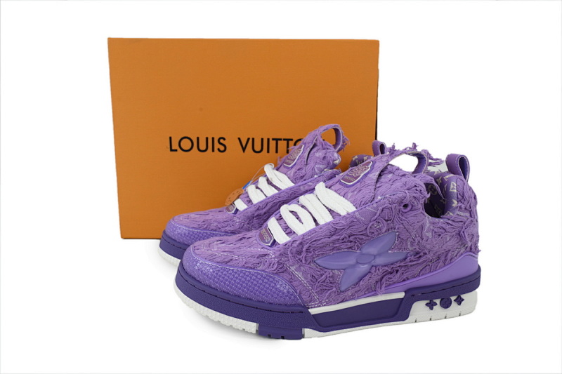 【EA0ET】SK8梅花钻紫色 路易威登 LV休闲板鞋 LOUIS VUITTON Plum Blossom Drilling Purple