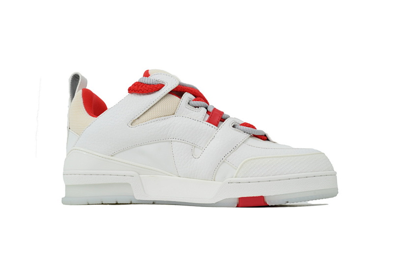 【EA0ET】SK8白红花朵 路易威登 LV休闲板鞋 LOUIS VUITTON White And Red Flowers