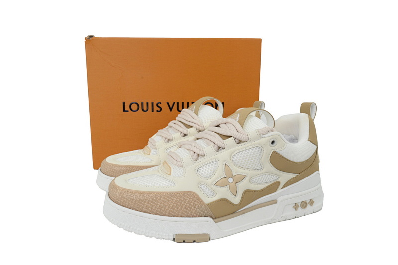 【EA0ET】SK8杏色 路易威登 LV休闲板鞋 LOUIS VUITTON Apricot