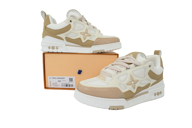 【EA0ET】SK8杏色 路易威登 LV休闲板鞋 LOUIS VUITTON Apricot