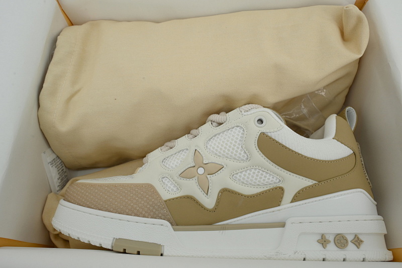 【EA0ET】SK8杏色 路易威登 LV休闲板鞋 LOUIS VUITTON Apricot