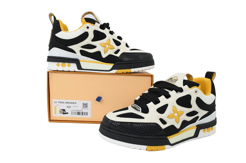 yupoo_291961_1c9a514f.jpg 【EA0ET】SK8白黑黄 路易威登 LV休闲板鞋 LOUIS VUITTON White Black Yellow