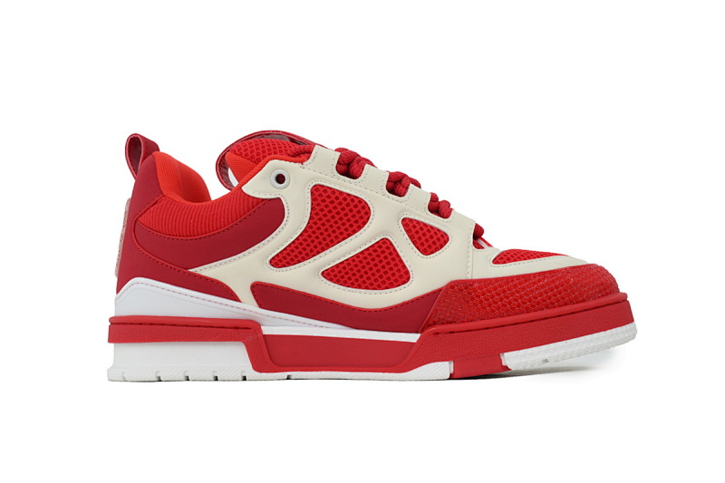 【EA0ET】SK8红色 路易威登 LV休闲板鞋 LOUIS VUITTON Red