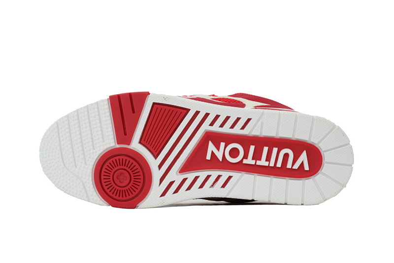 【EA0ET】SK8红色 路易威登 LV休闲板鞋 LOUIS VUITTON Red