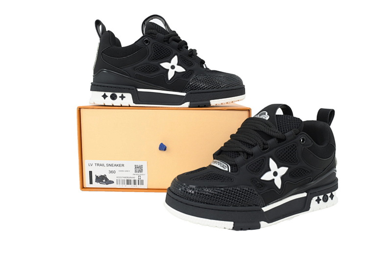 【EA0ET】SK8黑色 路易威登 LV休闲板鞋 LOUIS VUITTON Black