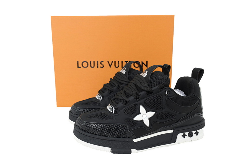 【EA0ET】SK8黑色 路易威登 LV休闲板鞋 LOUIS VUITTON Black
