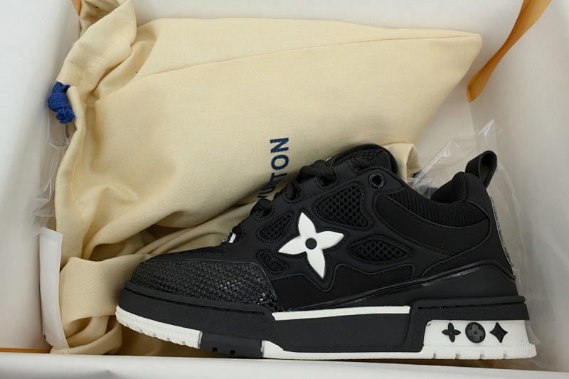 【EA0ET】SK8黑色 路易威登 LV休闲板鞋 LOUIS VUITTON Black