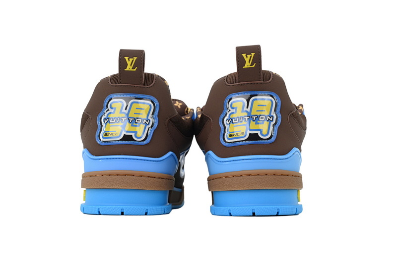 【EA0ET】SK8蓝咖 路易威登 LV休闲板鞋 LOUIS VUITTON Blue Coffee