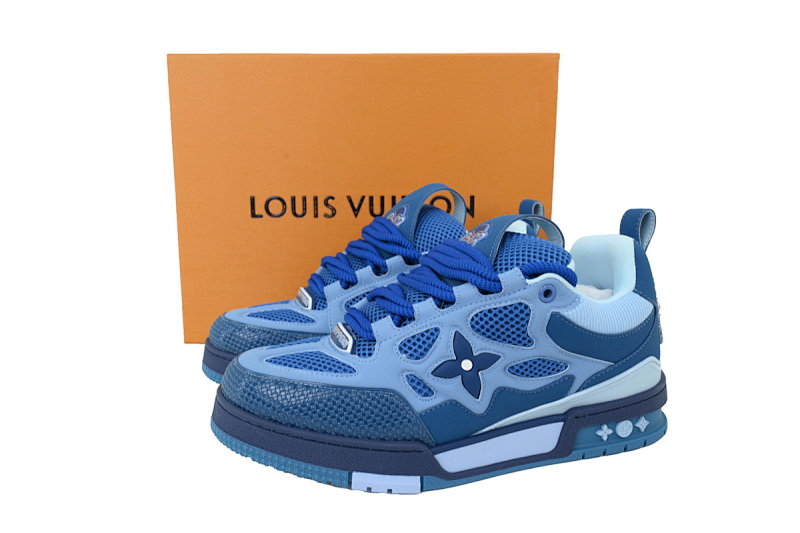 【EA0ET】SK8满蓝 路易威登 LV休闲板鞋 LOUIS VUITTON Full Blue