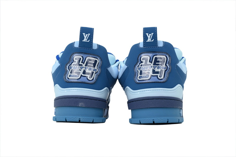 【EA0ET】SK8满蓝 路易威登 LV休闲板鞋 LOUIS VUITTON Full Blue
