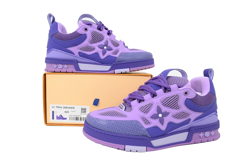 【EA0ET】SK8蓝紫 路易威登 LV休闲板鞋 LOUIS VUITTON  Blue Violet