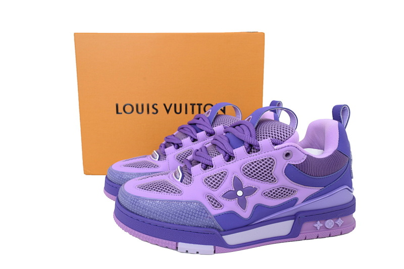 【EA0ET】SK8蓝紫 路易威登 LV休闲板鞋 LOUIS VUITTON  Blue Violet