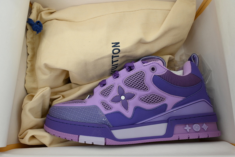 【EA0ET】SK8蓝紫 路易威登 LV休闲板鞋 LOUIS VUITTON  Blue Violet