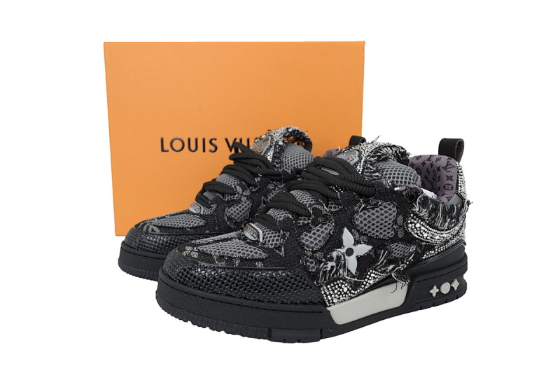 【EA0ET】SK8黑水钻 路易威登 LV休闲板鞋 LOUIS VUITTON Blackwater Diamond