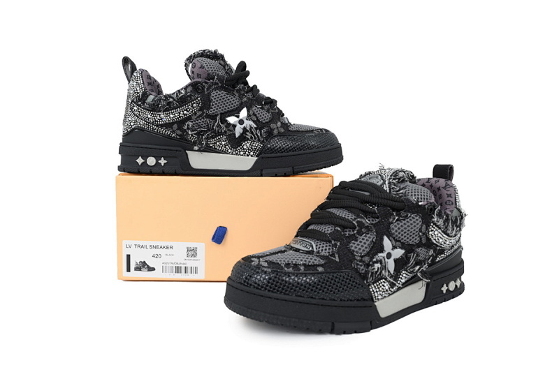 【EA0ET】SK8黑水钻 路易威登 LV休闲板鞋 LOUIS VUITTON Blackwater Diamond
