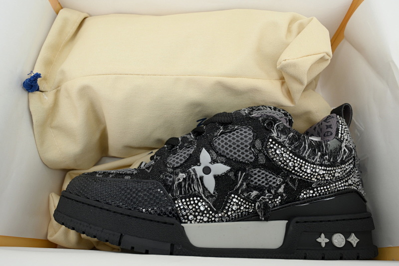 【EA0ET】SK8黑水钻 路易威登 LV休闲板鞋 LOUIS VUITTON Blackwater Diamond