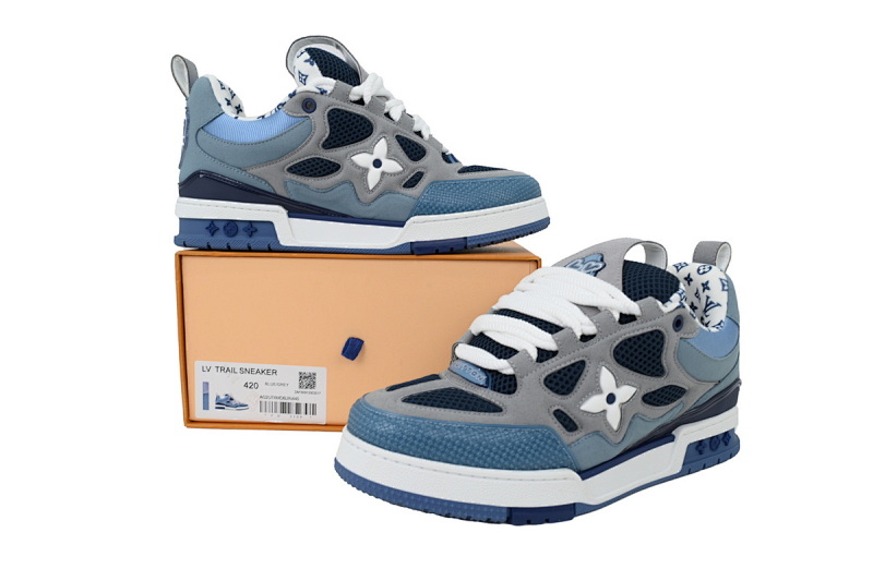 【EA0ET】SK8深灰蓝 路易威登 LV休闲板鞋 LOUIS VUITTON Slate Blue