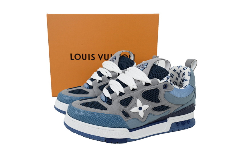 【EA0ET】SK8深灰蓝 路易威登 LV休闲板鞋 LOUIS VUITTON Slate Blue