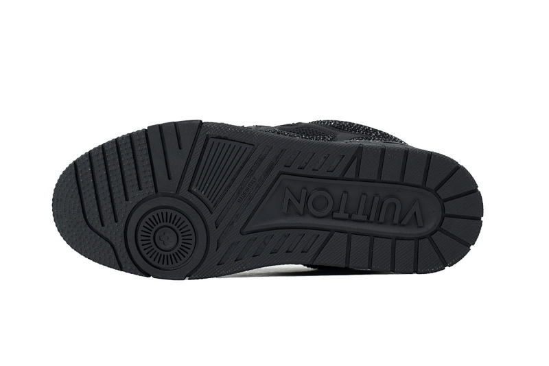 【EA0ET】SK8全黑钻面 路易威登 LV休闲板鞋 LOUIS VUITTON All Black Diamond Surface