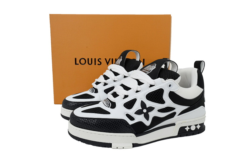 【EA0AP】SK8熊猫黑白 路易威登 LV休闲板鞋 LOUIS VUITTON Black And White