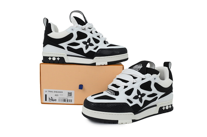 【EA0AP】SK8熊猫黑白 路易威登 LV休闲板鞋 LOUIS VUITTON Black And White