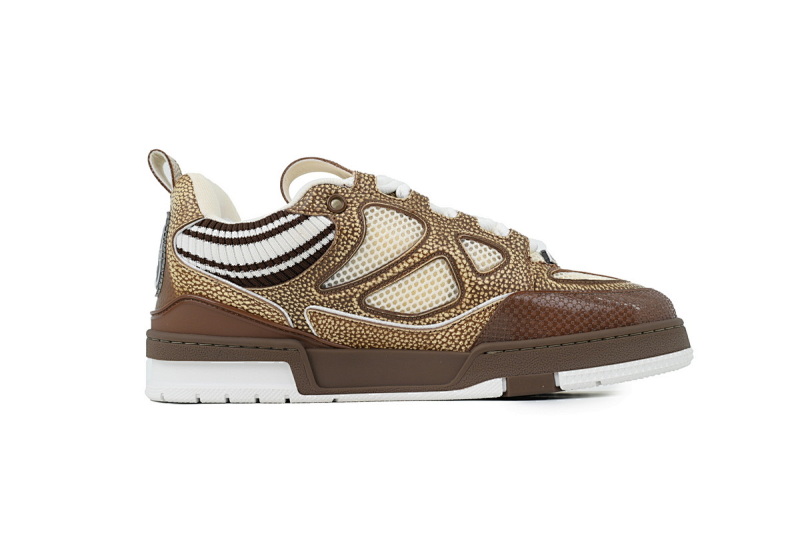 【EA0ET】SK8新卡其毛织 路易威登 LV休闲板鞋 LOUIS VUITTON New khaki Wool Weaving