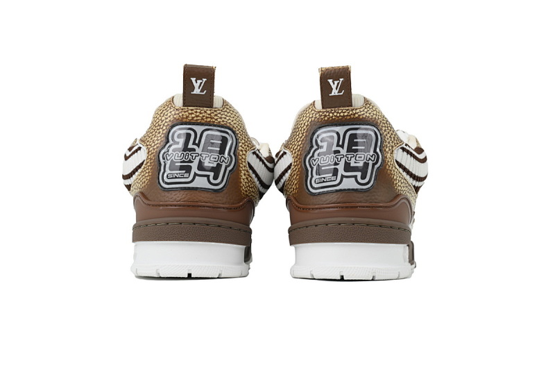 【EA0ET】SK8新卡其毛织 路易威登 LV休闲板鞋 LOUIS VUITTON New khaki Wool Weaving