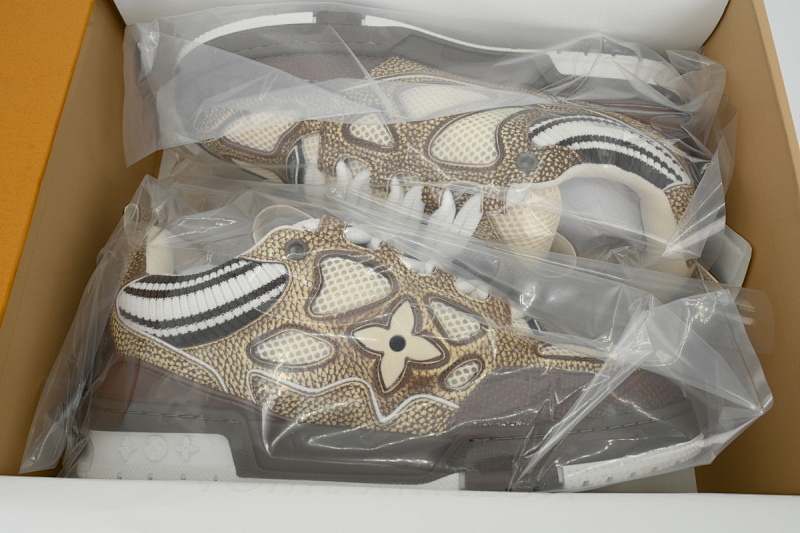 【EA0ET】SK8新卡其毛织 路易威登 LV休闲板鞋 LOUIS VUITTON New khaki Wool Weaving