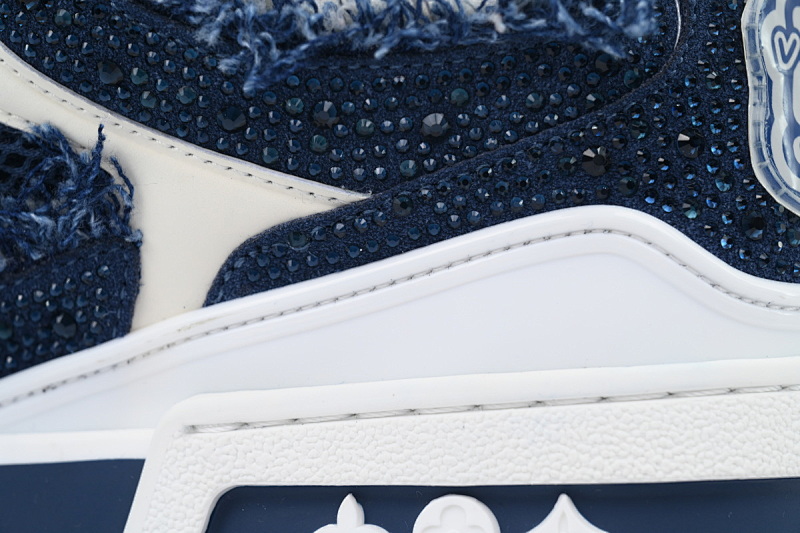 【EA0ET】SK8马毛蓝钻 路易威登 LV休闲板鞋 LOUIS VUITTON Ma Mao Blue Diamond