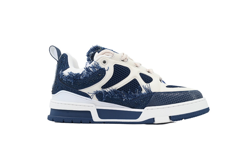 【EA0ET】SK8马毛蓝钻 路易威登 LV休闲板鞋 LOUIS VUITTON Ma Mao Blue Diamond