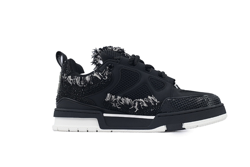 【EA0ET】SK8马毛黑钻 路易威登 LV休闲板鞋 LOUIS VUITTON Horse hair Black Diamond