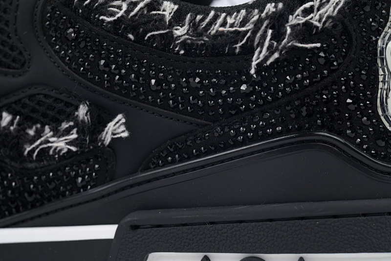【EA0ET】SK8马毛黑钻 路易威登 LV休闲板鞋 LOUIS VUITTON Horse hair Black Diamond