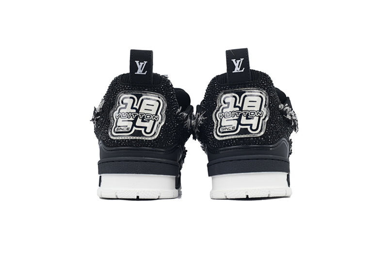 【EA0ET】SK8马毛黑钻 路易威登 LV休闲板鞋 LOUIS VUITTON Horse hair Black Diamond