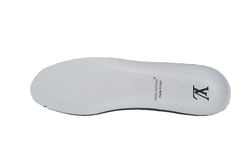 【EA0ET】SK8黑灰 路易威登皮革系带时尚板鞋 1AC52M Louis Vuitton Leather lace up Fashionable Board Shoes Black Gray