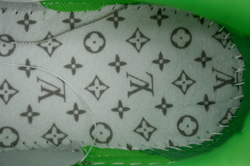 【EA0ET】SK8灰绿 LV板鞋 Louis Vuitton Skate Grey Green 皮革 低帮时尚板鞋