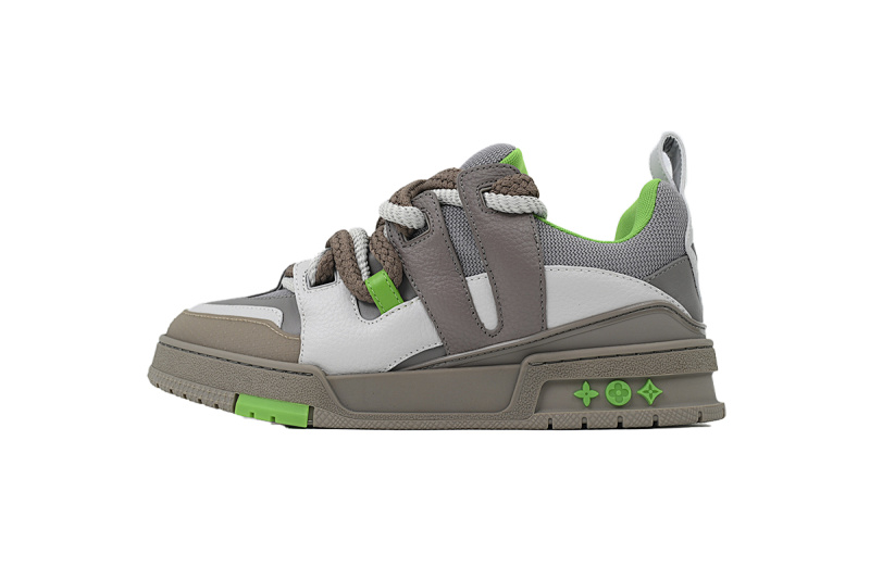 yupoo_292912_4df7fd90.jpg 【EA0ET】SK8灰绿 LV板鞋 Louis Vuitton Skate Grey Green 皮革 低帮时尚板鞋