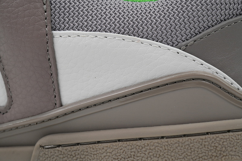 【EA0ET】SK8灰绿 LV板鞋 Louis Vuitton Skate Grey Green 皮革 低帮时尚板鞋