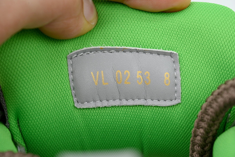 【EA0ET】SK8灰绿 LV板鞋 Louis Vuitton Skate Grey Green 皮革 低帮时尚板鞋