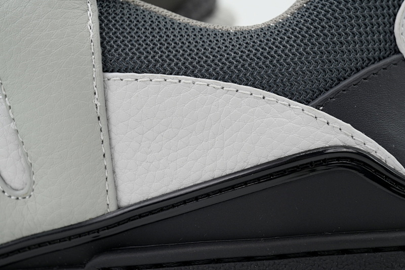 【EA0ET】SK8白灰黑 LV板鞋 Louis Vuitton Skate Black White 皮革 低帮时尚板鞋