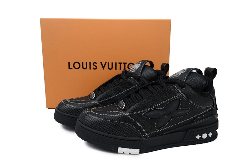 yupoo_292956_72a4fd52.jpg 【EA0ET】SKATE黑色 LV板鞋 Louis Vuitton Skate Black 皮革系带 低帮时尚板鞋