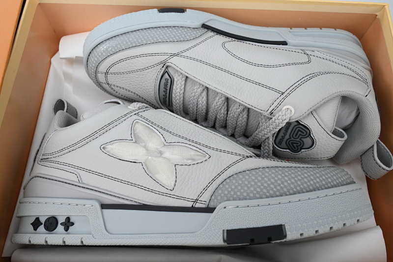 yupoo_292978_89e9d04e.jpg 【EA0ET】SKATE灰色 LV板鞋 Louis Vuitton Skate Grey 皮革系带 低帮时尚板鞋